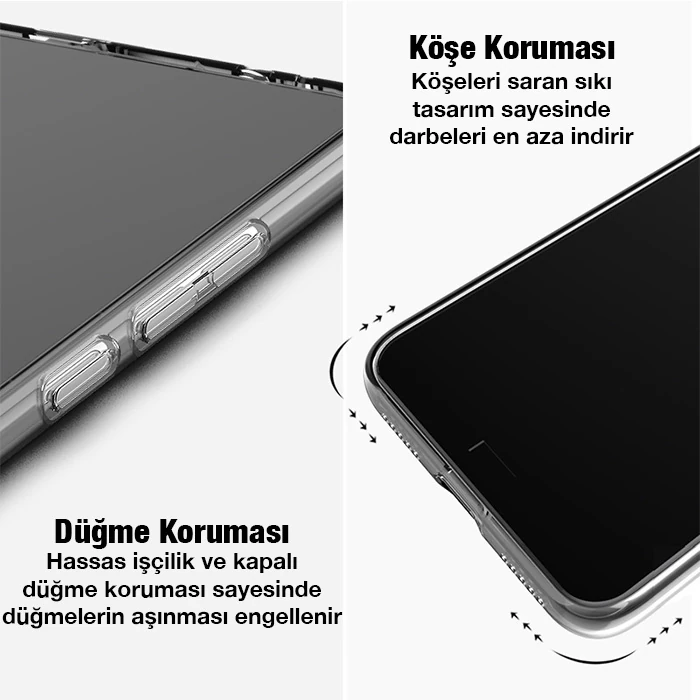 Ally iPhone 11 Pro 5.8inç Kılıf Kamera Korumalı Ultra İnce Şeffaf Silikon Kılıf-(5775) - Şeffaf 2
