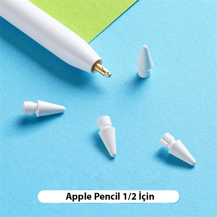 Dux Ducis Apple Pencil İçin Yedek Uç 2 Adet-(5775) - Beyaz