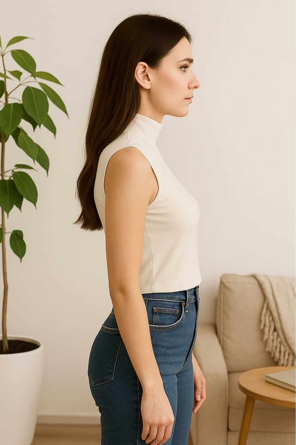 Kadın Kolsuz Body (2 Adet)-(17952) - Standart