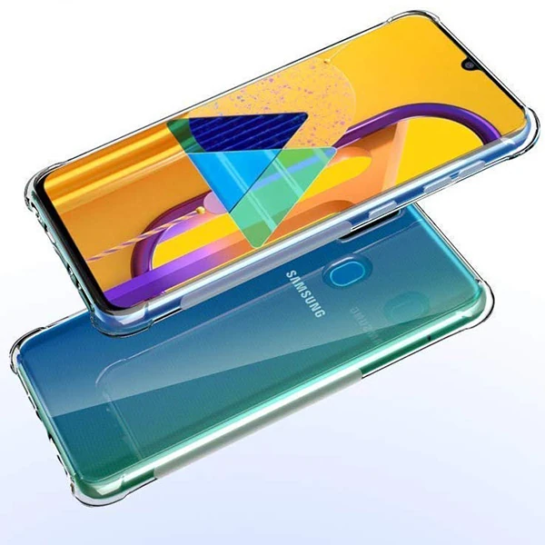 Ally Samsung Galaxy M30S Anti-Drop Darbe Emici Silikon Kılıf-(5775) - Şeffaf 2
