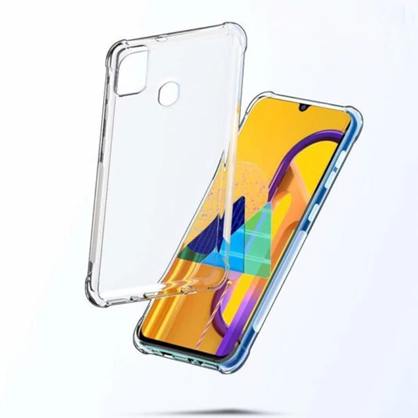 Ally Samsung Galaxy M30S Anti-Drop Darbe Emici Silikon Kılıf-(5775) - Şeffaf 2