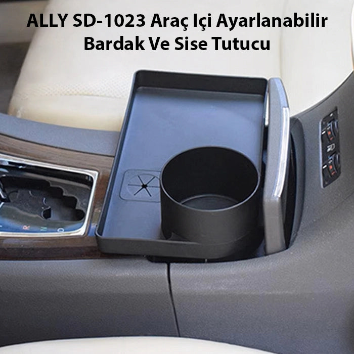 ALLY SD-1023 Araç Içi Ayarlanabilir Bardak Ve Sise Tutucu-(5775) - Siyah