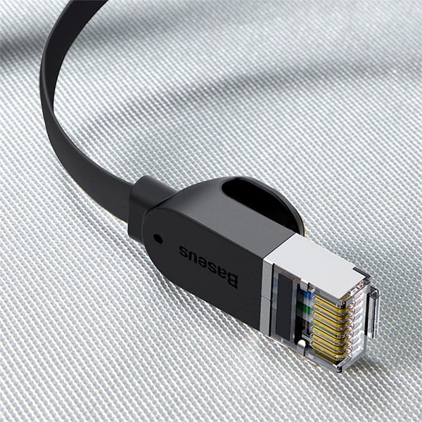 Baseus high Speed Six types of RJ45 Gigabit Ethernet kablosu (round cable)15metre-(5775) - Gri