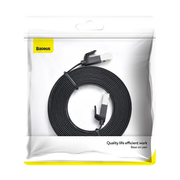 Baseus high Speed Six types of RJ45 Gigabit Ethernet kablosu (round cable)15metre-(5775) - Gri
