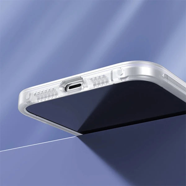 Baseus iPhone 12 Pro Max Kamera Lens Koruyuculu Frame Kılıf-(5775) - Beyaz