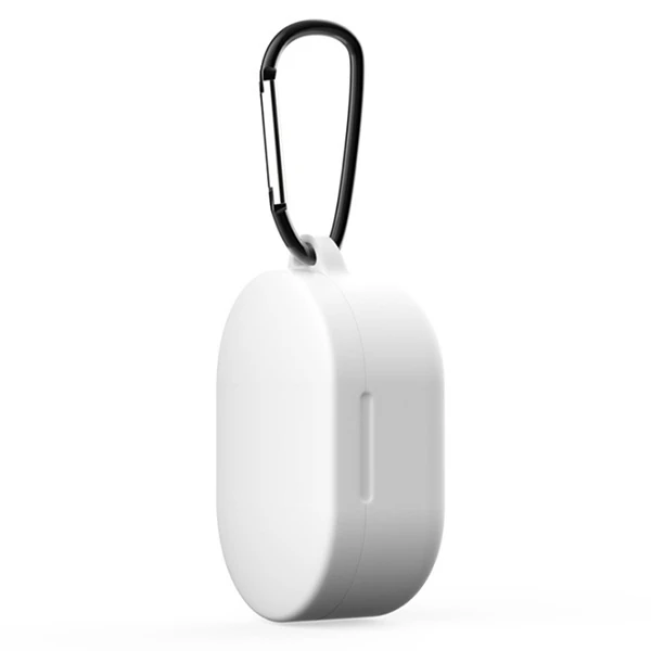 Ally Xiaomi Redmi Airdots Silikon Kılıf+Anahtarlık-(5775) - Beyaz