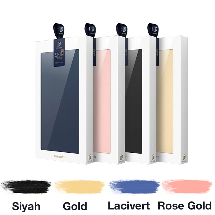 Dux Ducis iPhone 14 pro 13 Pro 6.1inç Kılıf Kapaklı Flip Cover Kılıf SkinPro Series-(5775) - Siyah