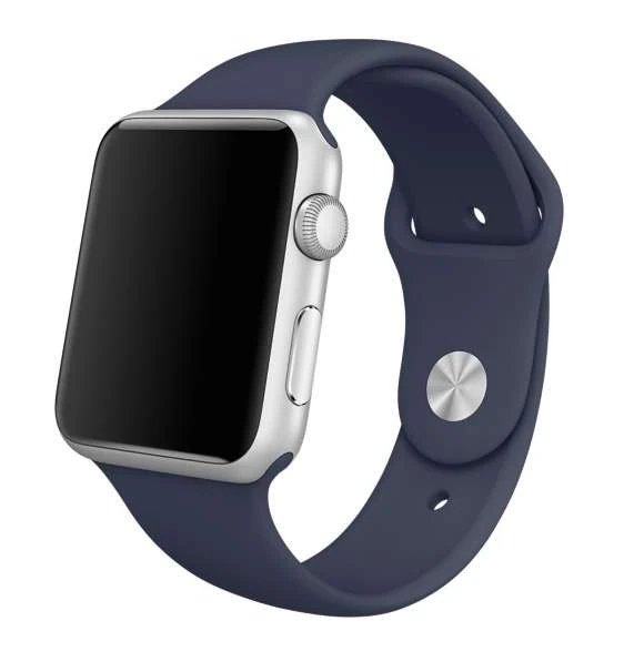 Ally Apple Watch 7-8 45mm 6-5-4 44mm Silikon Kordon Kayış 3-2-1 42mm-(5775) - Bordo