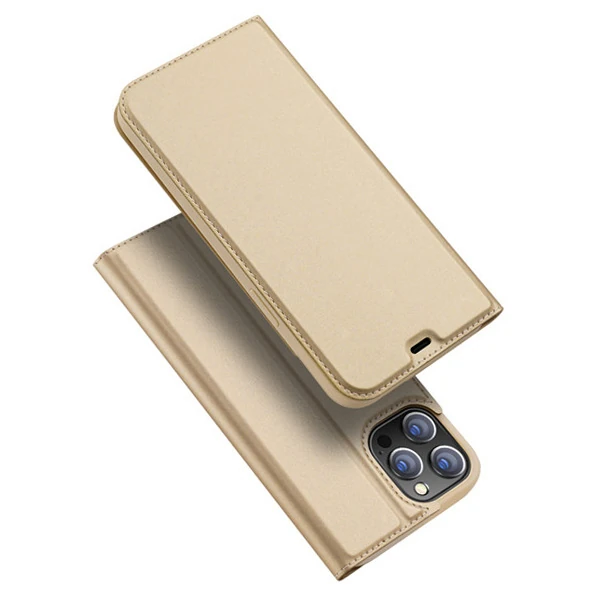 DUX DUCİS İPhone 12 Pro Max Kılıf Kapaklı Flip Cover Kılıf Skin Pro Series Kılıf-(5775) - Siyah