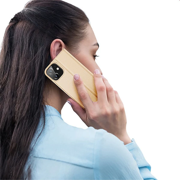 DUX DUCİS İPhone 12 Pro Max Kılıf Kapaklı Flip Cover Kılıf Skin Pro Series Kılıf-(5775) - Siyah