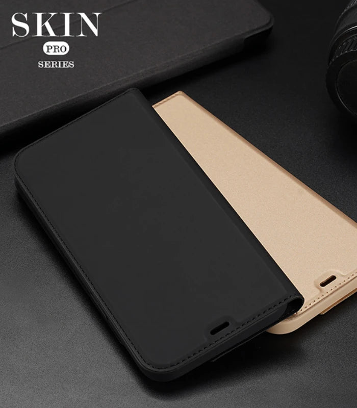 DUX DUCİS İPhone 12 Pro Max Kılıf Kapaklı Flip Cover Kılıf Skin Pro Series Kılıf-(5775) - Siyah