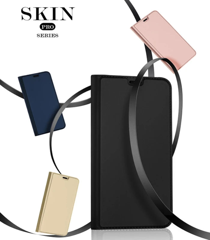 DUX DUCİS İPhone 12 Pro Max Kılıf Kapaklı Flip Cover Kılıf Skin Pro Series Kılıf-(5775) - Siyah