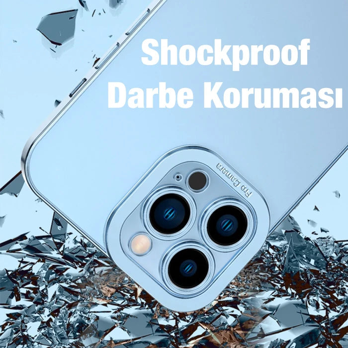 ALLY Fashion Series iPhone 11 Pro  Kılıf Renkli Kenar Lazer Çerçeveli Silikon Kılıf-(5775) - Siyah