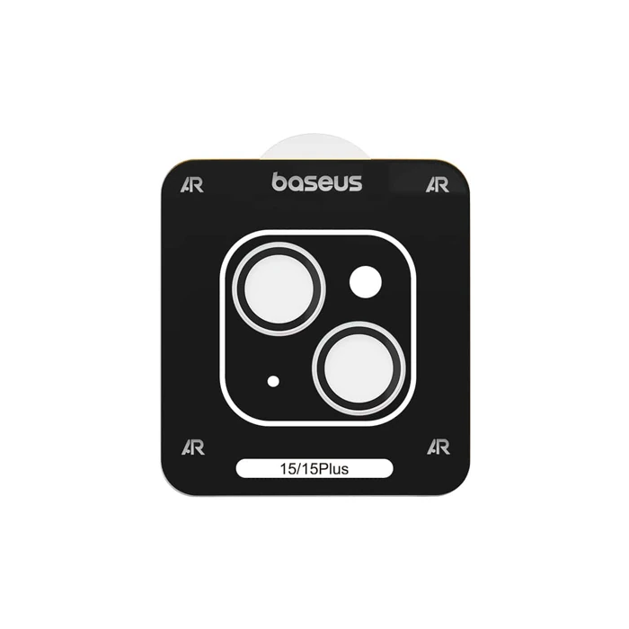 Baseus iPhone 15/15 Plus için Sapphire Serisi HD Cam Kamera Koruyucu-(5775) - Şeffaf 2