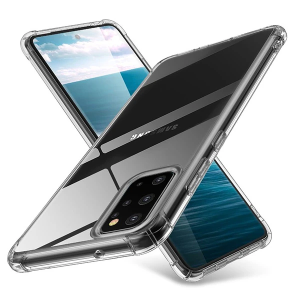 Ally Samsung Galaxy S20+ PLUS Anti-Drop Darbe Emici Silikon Kılıf-(5775) - Şeffaf 2