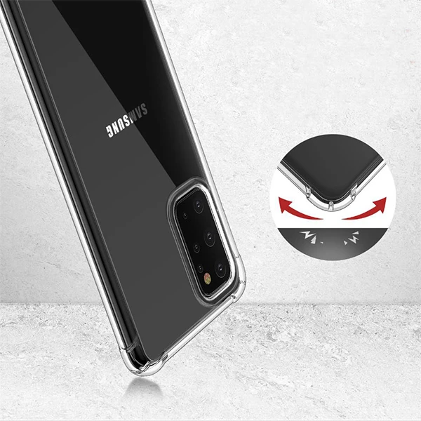 Ally Samsung Galaxy S20+ PLUS Anti-Drop Darbe Emici Silikon Kılıf-(5775) - Şeffaf 2