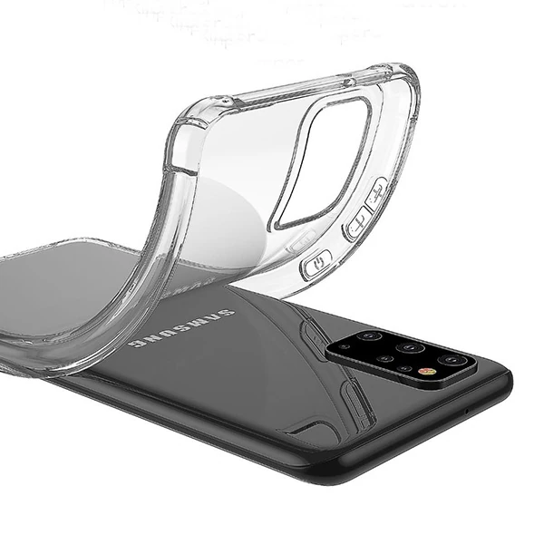 Ally Samsung Galaxy S20+ PLUS Anti-Drop Darbe Emici Silikon Kılıf-(5775) - Şeffaf 2