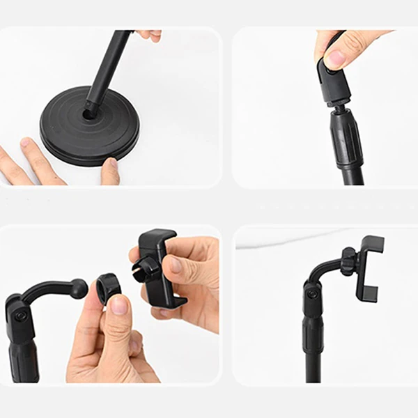 ALLY  Portatif 360 ° Masaüstü Tablet Standı Tutucu-(5775) - Siyah