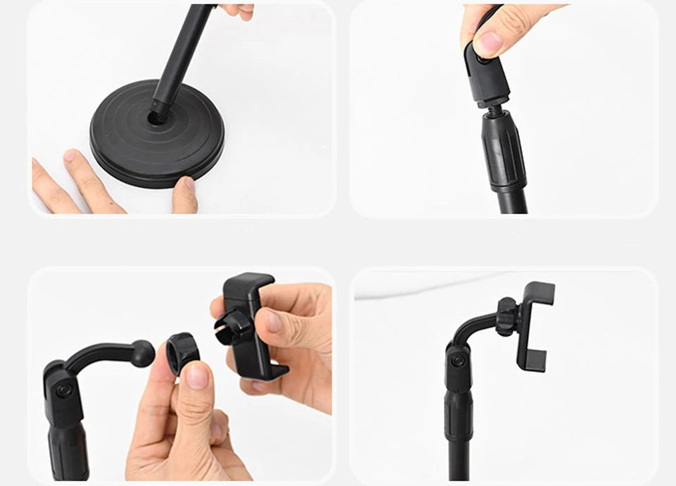 ALLY  Portatif 360 ° Masaüstü Tablet Standı Tutucu-(5775) - Siyah