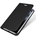 Dux Ducis iPhone 11 Pro 5.8inç Kılıf Kapaklı Flip Cover Kılıf SkinPro Series-(5775) - Siyah