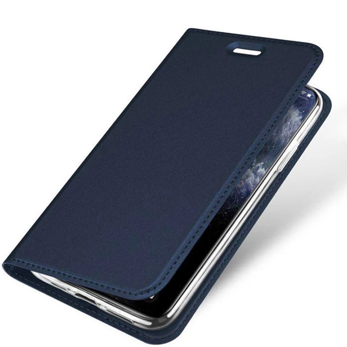 Dux Ducis iPhone 11 Pro 5.8inç Kılıf Kapaklı Flip Cover Kılıf SkinPro Series-(5775) - Siyah