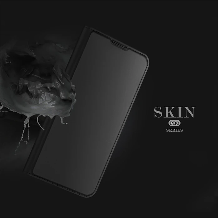 Dux Ducis iPhone 14 Pro 6.1 Kılıf Skin Pro Series Flip Cover Kapaklı Kılıf-(5775) - Lacivert