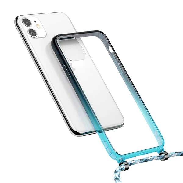 Baseus Element Crossbody Protective iPhone 11 Pro Max 6.5 Askılı Koruyucu Silikon Kılıf-(5775) - Kırmızı