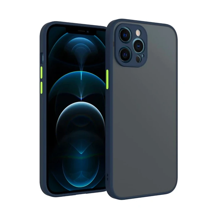 iPhone 12 Pro 6.1inç Kamera Korumalı Premium Silikon Kılıf-(5775) - Yeşil