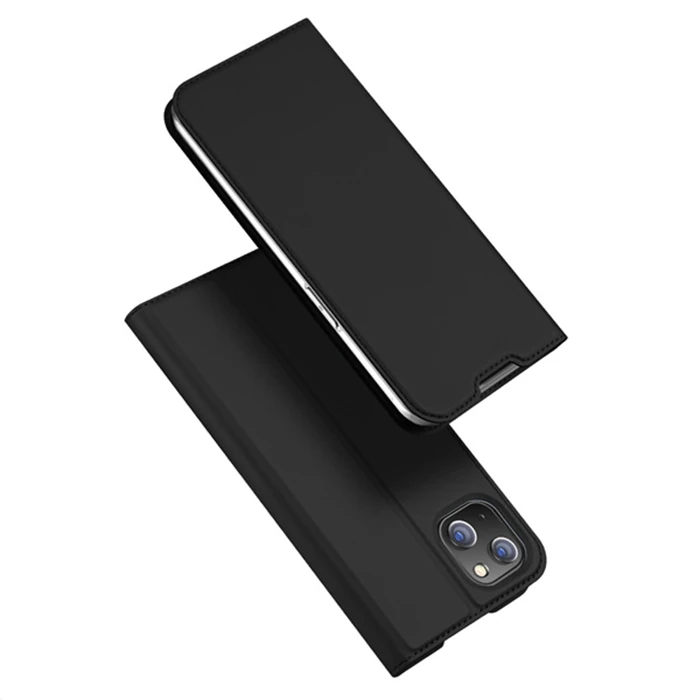 Dux Ducis iPhone 14 Plus 6.7 Kılıf Skin Pro Series Flip Cover Kapaklı Kılıf-(5775) - Lacivert