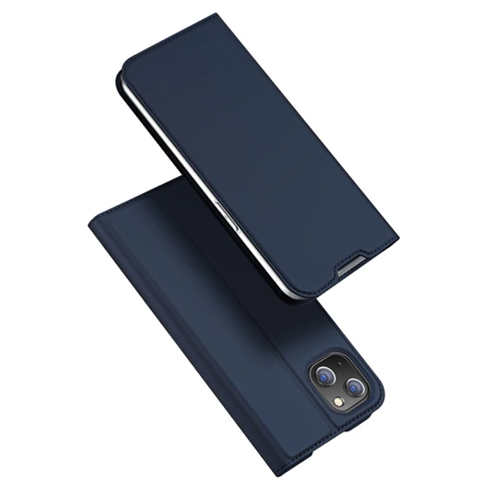 Dux Ducis iPhone 14 Plus 6.7 Kılıf Skin Pro Series Flip Cover Kapaklı Kılıf-(5775) - Lacivert