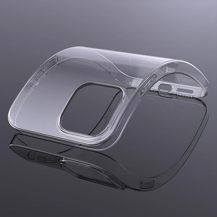 Hoco Light Series TPU iPhone 15 Pro Şeffaf Kılıf-(5775) - Siyah