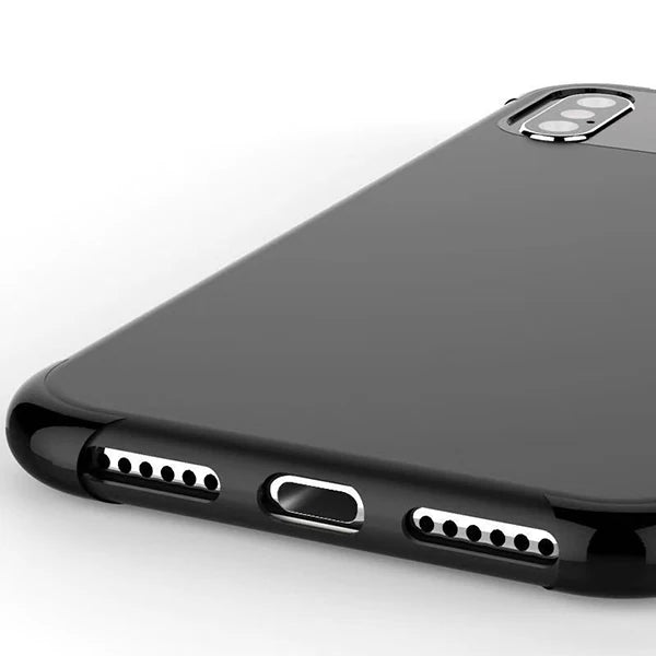 İphone X Xs 10 Fit Premium Silikon+ Cam Kılıf-(5775) - Lacivert
