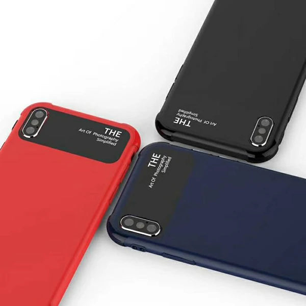 İphone X Xs 10 Fit Premium Silikon+ Cam Kılıf-(5775) - Lacivert