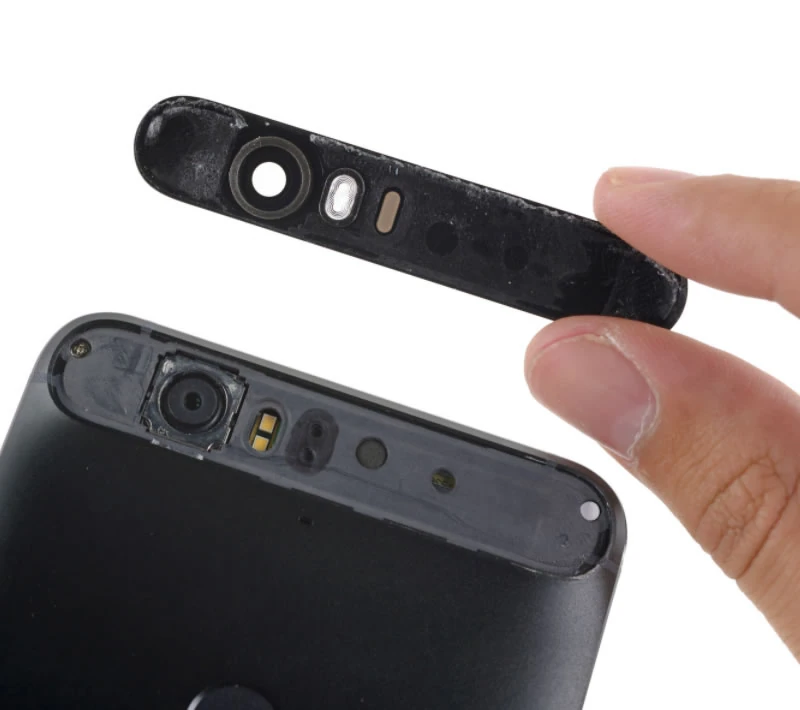 Huawei Nexus 6p Kamera Lens Kapak-(5775) - Siyah