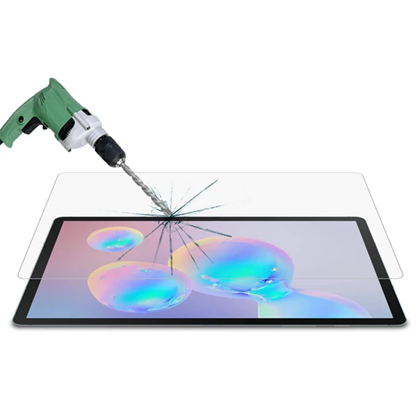 ALLY Sm Galaxy Tab S8 Plus S7 Plus Tempered Kırılmaz Cam Ekran Koruyucu-(5775) - Şeffaf 2