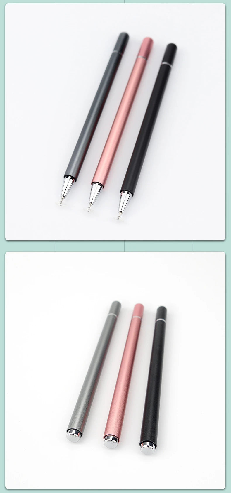 ALLY VERS2 Universal Stylus Kapasitif Tablet Telefon Dokunmatik Kalem-(5775) - Siyah