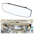ALLY SD-2415 Kavisli Dışbükey Geniş Açılı Araç Dikiz Aynası 299x90mm-(5775) - Siyah