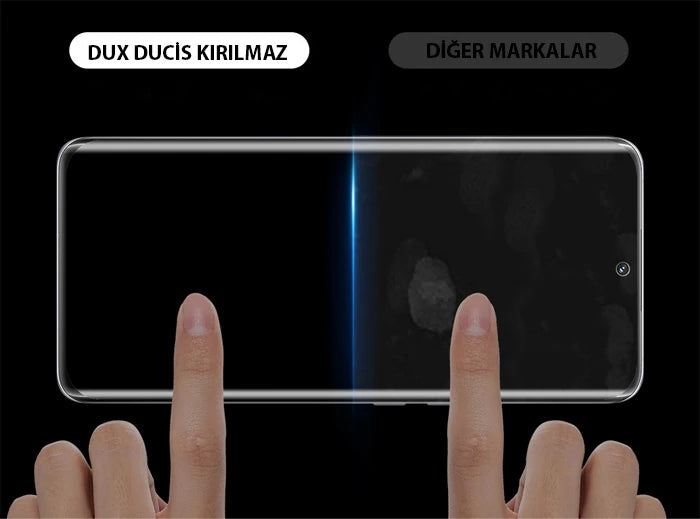 Dux Ducis Xiaomi Redmi Note 12 Pro Full Kaplama Tempered Cam Ekran Koruyucu-(5775) - Siyah