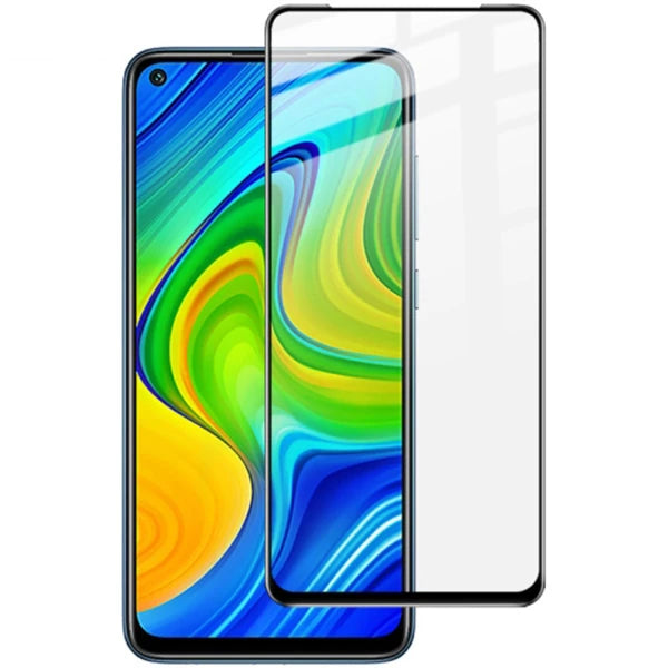 Xiaomi Redmi Note 9 Pro Full Glue Tempered Cam Ekran Koruyucu-(5775) - Siyah