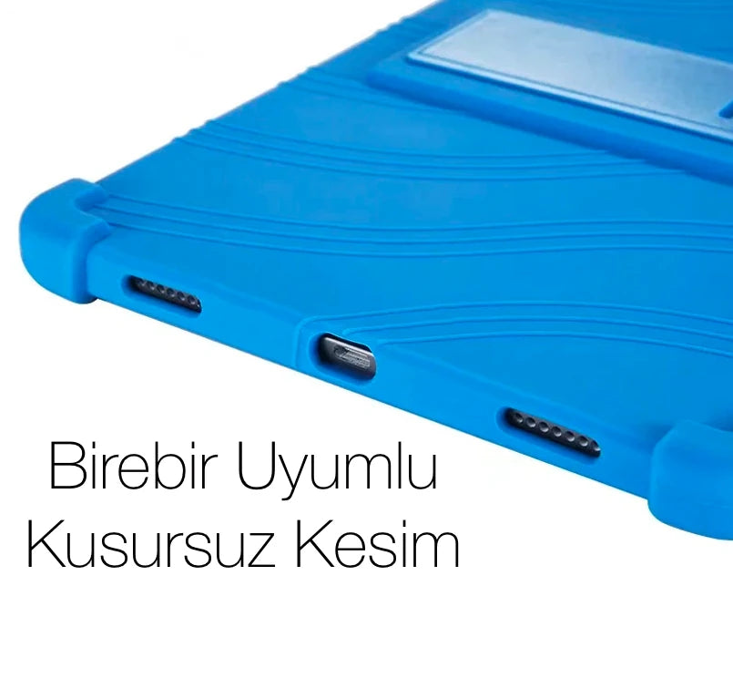 ALLY Lenovo Tab P11 Pro TB-J706 Standlı Silikon Kılıf Tablet Kılıfı-(5775) - Fuşya
