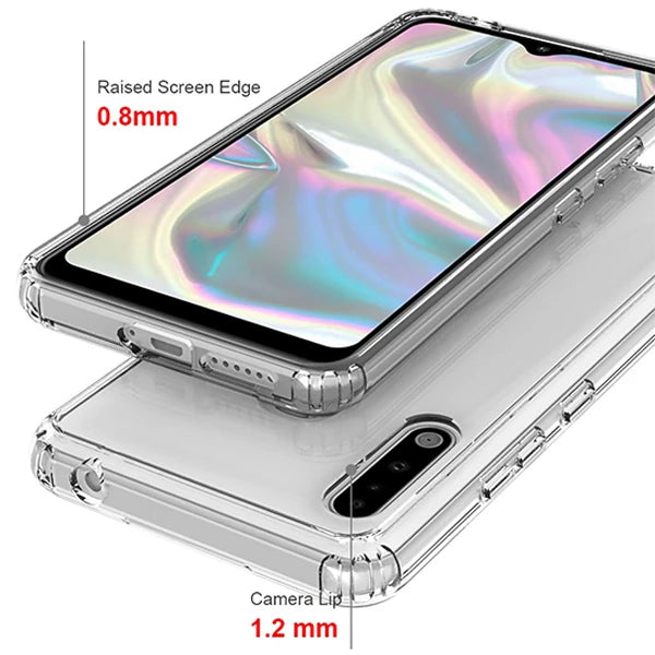 Ally SM Galaxy A70e Anti-Drop Darbe Emici Silikon kılıf Shockproof kılıf-(5775) - Şeffaf 2