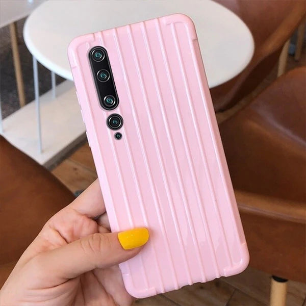 Xiaomi Mi 10 Trunk Lines ince Soft Silikon Kılıf-(5775) - Kırmızı