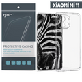 GOR Xiaomi Mi 11 Kılıf Kamera Korumalı Şeffaf Silikon Kılıf-(5775) - Şeffaf 2