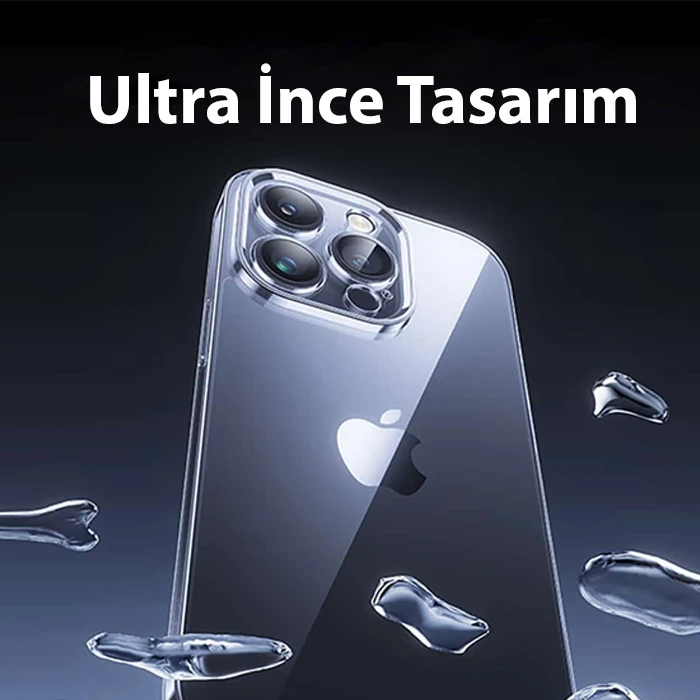 Baseus iPhone 15 Schott Serisi Şeffaf Silikon Kılıf + Tempered Ekran Koruyucu Set-(5775) - Şeffaf 2
