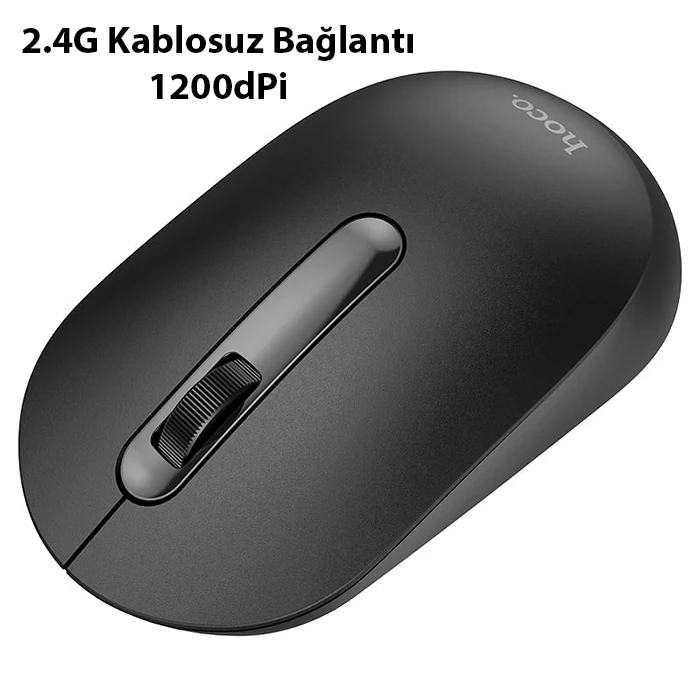 HOCO GM14 Platinium 1200dPi 2.4G Bluetooth Kablosuz Optik Mouse-(5775) - Beyaz