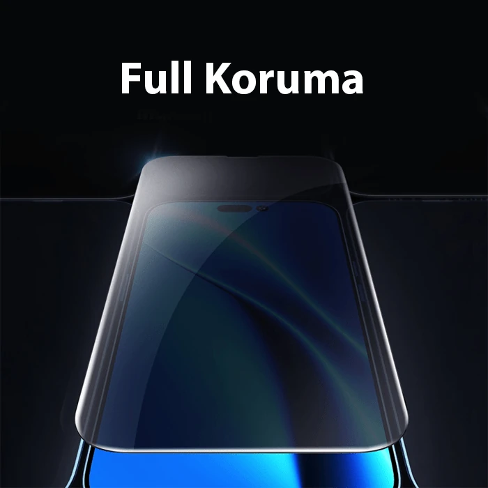 Baseus Crystal iPhone 15 Pro Max Privacy Full Koruma Tempered Cam Ekran Koruyucu 2 Adet Set-(5775) - Şeffaf 2