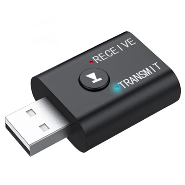 ALLY 2in1 Bluetooth 5.0 Mini USB Adaptör+Fm Transmitter-(5775) - Siyah
