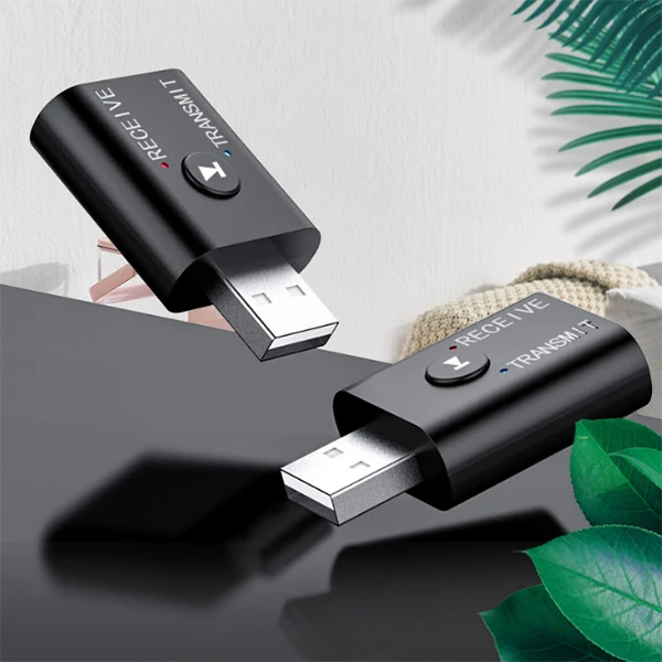 ALLY 2in1 Bluetooth 5.0 Mini USB Adaptör+Fm Transmitter-(5775) - Siyah