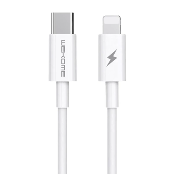 Wekome TYPE-C TO iPhone PD 20W Hızlı Şarj Kablosu 1.2M-(5775) - Beyaz