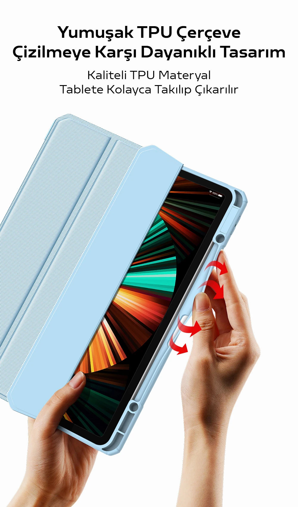 Dux Ducis iPad 10.2 2022 Kılıf Toby Series Kalem Yerli Manyetik Kapaklı Kılıf-(5775) - Siyah